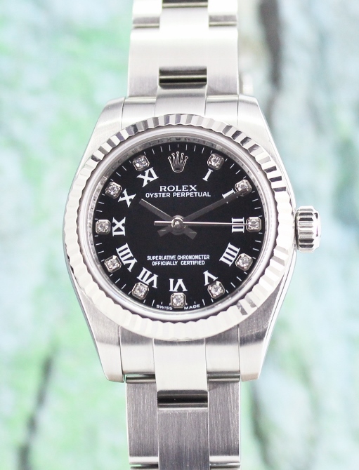(image for) A ROLEX LADY SIZE STAINLESS STEEL OYSTER PERPETUAL / 176234